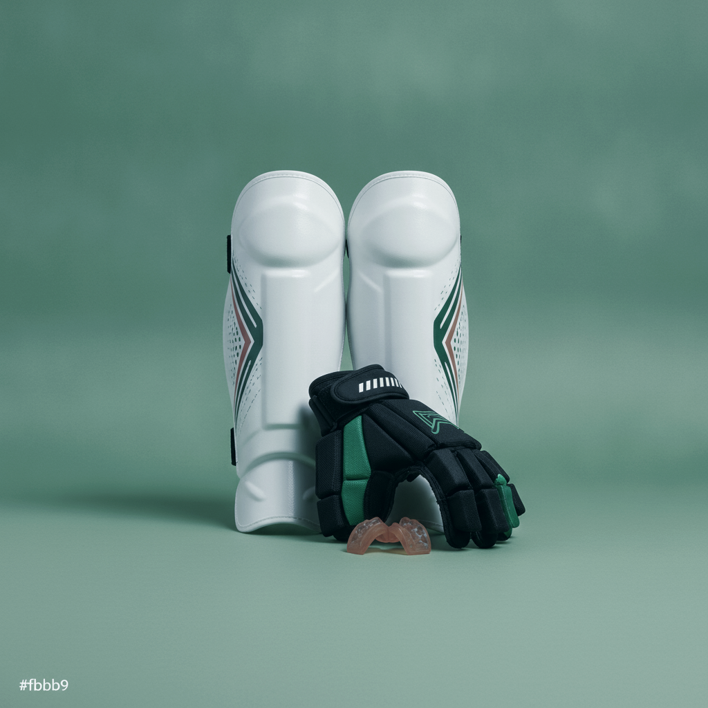 Shin glove and mouthguard protective bundle